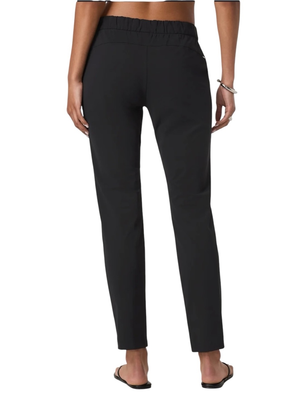 Vuori Miles Ankle Pant Womens Sz Large Black Pockets Gym Athleisure Performance - Picture 4 of 9